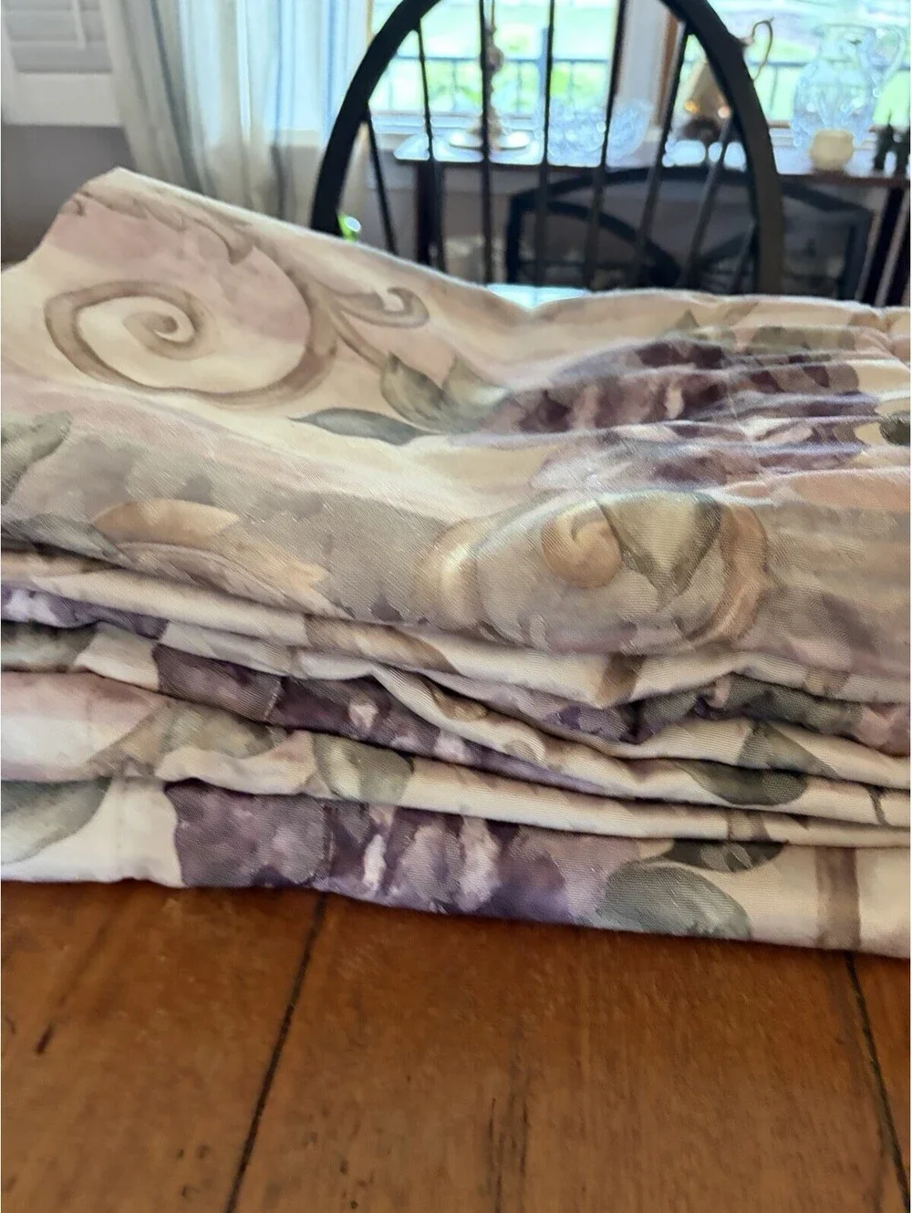 Croscill Chambord Cassis Amethyst Valance 17x78” Set Of 2 Purple Damask Valances